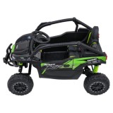 JOKO Elektrické autíčko Buggy Kawasaki TERYX KRX1000 4x4, penové kolesá, kožené sedadlo, čierne