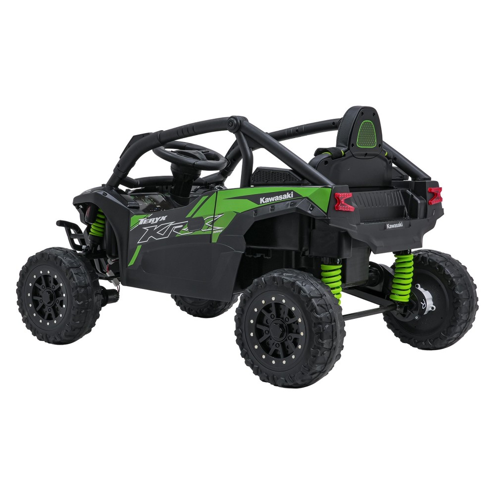 JOKO Elektrické autíčko Buggy Kawasaki TERYX KRX1000 4x4, penové kolesá, kožené sedadlo, čierne