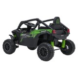 JOKO Elektrické autíčko Buggy Kawasaki TERYX KRX1000 4x4, penové kolesá, kožené sedadlo, čierne