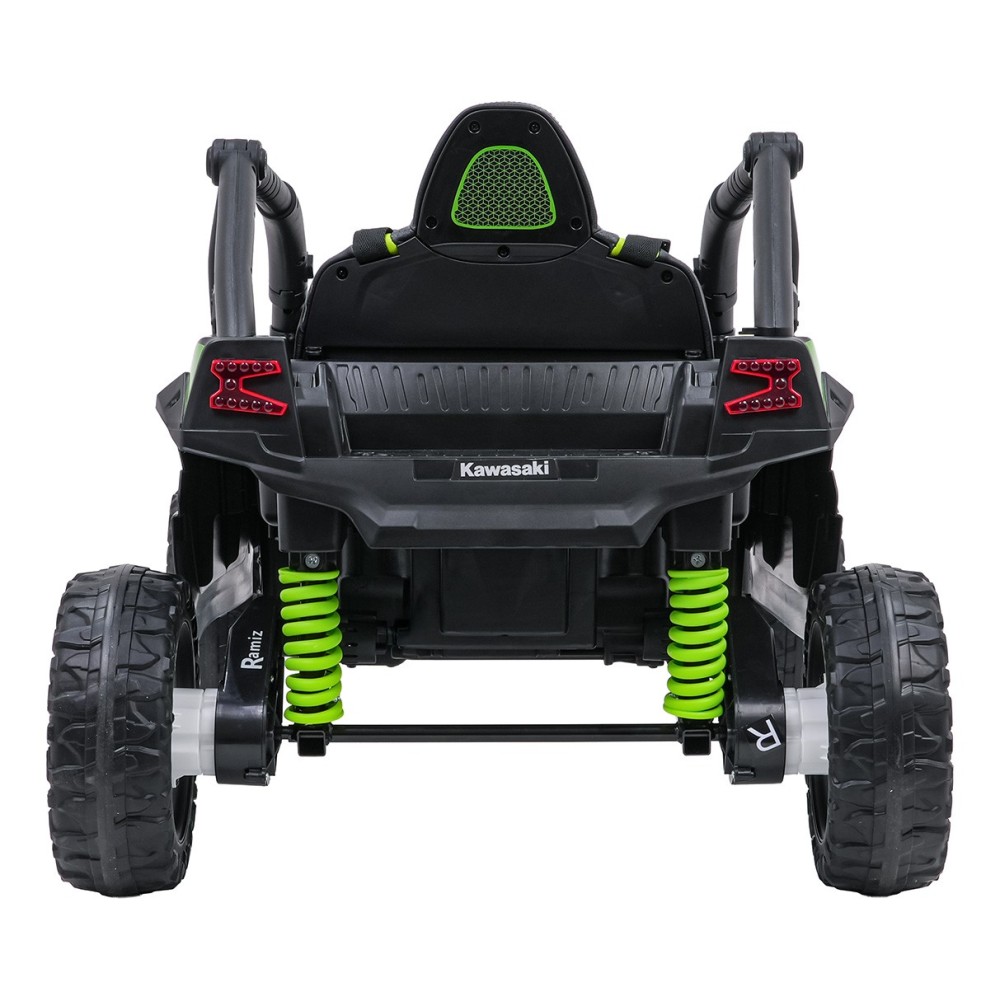 JOKO Elektrické autíčko Buggy Kawasaki TERYX KRX1000 4x4, penové kolesá, kožené sedadlo, čierne