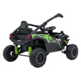 JOKO Elektrické autíčko Buggy Kawasaki TERYX KRX1000 4x4, penové kolesá, kožené sedadlo, čierne