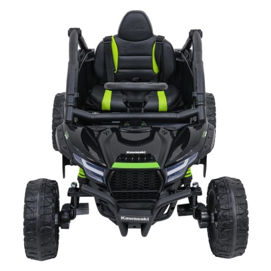 JOKO Elektrické autíčko Buggy Kawasaki TERYX KRX1000 4x4, penové kolesá, kožené sedadlo, čierne
