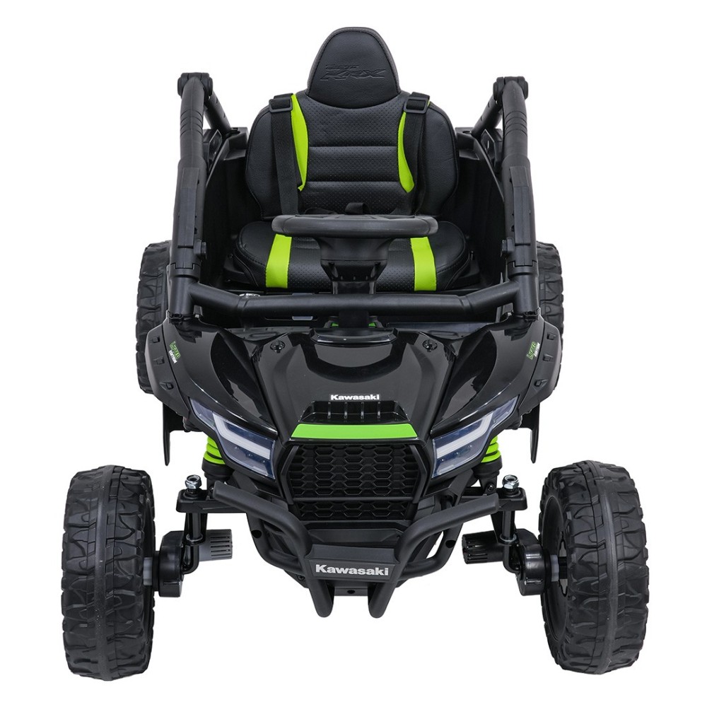 JOKO Elektrické autíčko Buggy Kawasaki TERYX KRX1000 4x4, penové kolesá, kožené sedadlo, čierne