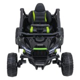 JOKO Elektrické autíčko Buggy Kawasaki TERYX KRX1000 4x4, penové kolesá, kožené sedadlo, čierne