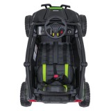 JOKO Elektrické autíčko Buggy Kawasaki TERYX KRX1000 4x4, penové kolesá, kožené sedadlo, čierne