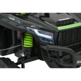 JOKO Elektrické autíčko Buggy Kawasaki TERYX KRX1000 4x4, penové kolesá, kožené sedadlo, čierne