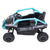 JOKO Elektrické autíčko Buggy Kawasaki TERYX KRX1000 4x4, penové kolesá, kožené sedadlo, modré