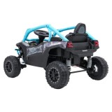 JOKO Elektrické autíčko Buggy Kawasaki TERYX KRX1000 4x4, penové kolesá, kožené sedadlo, modré
