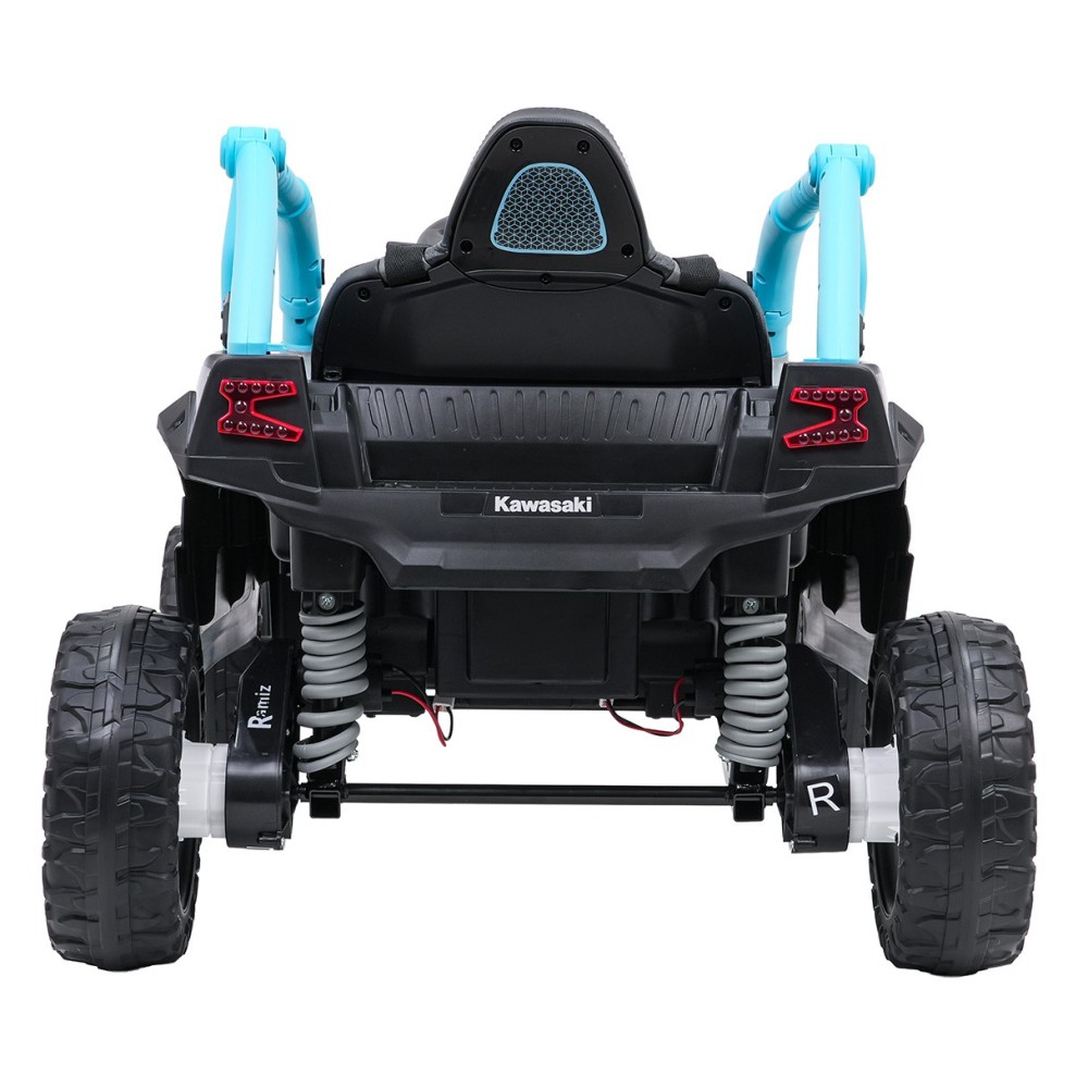 JOKO Elektrické autíčko Buggy Kawasaki TERYX KRX1000 4x4, penové kolesá, kožené sedadlo, modré