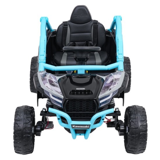 JOKO Elektrické autíčko Buggy Kawasaki TERYX KRX1000 4x4, penové kolesá, kožené sedadlo, modré