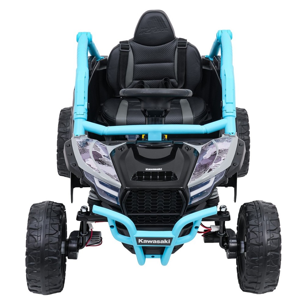 JOKO Elektrické autíčko Buggy Kawasaki TERYX KRX1000 4x4, penové kolesá, kožené sedadlo, modré