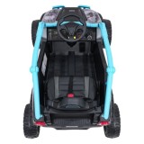 JOKO Elektrické autíčko Buggy Kawasaki TERYX KRX1000 4x4, penové kolesá, kožené sedadlo, modré