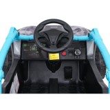 JOKO Elektrické autíčko Buggy Kawasaki TERYX KRX1000 4x4, penové kolesá, kožené sedadlo, modré
