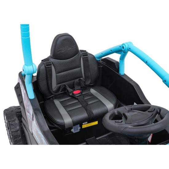 JOKO Elektrické autíčko Buggy Kawasaki TERYX KRX1000 4x4, penové kolesá, kožené sedadlo, modré