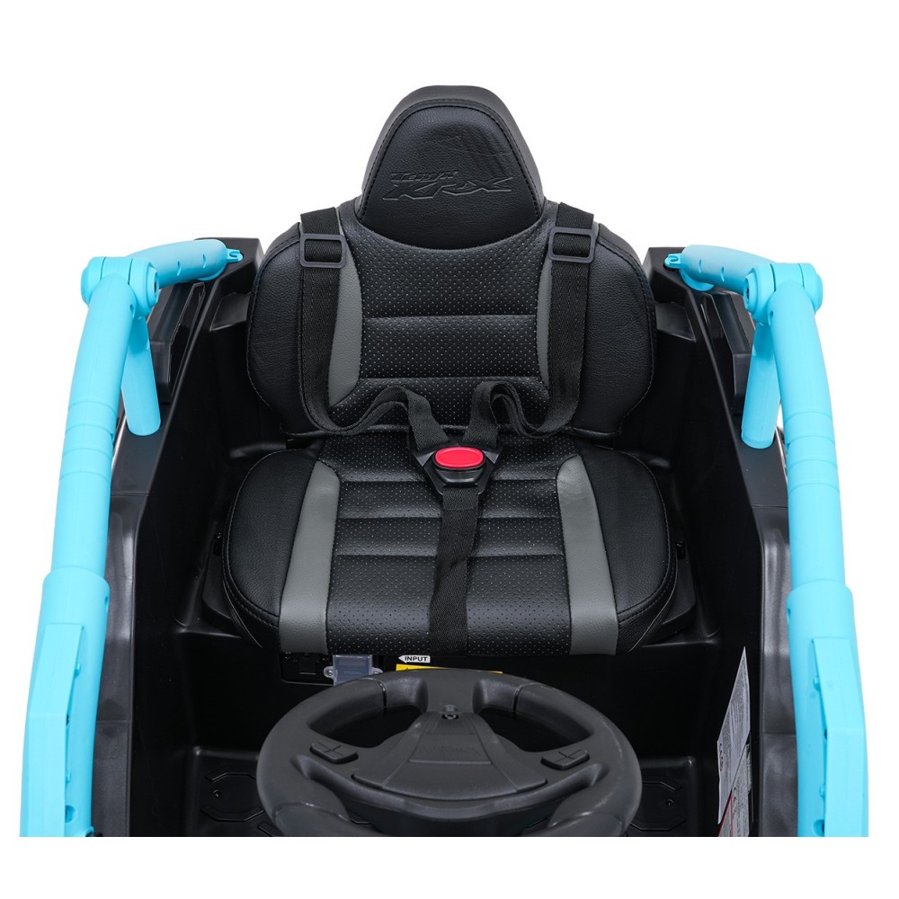 JOKO Elektrické autíčko Buggy Kawasaki TERYX KRX1000 4x4, penové kolesá, kožené sedadlo, modré