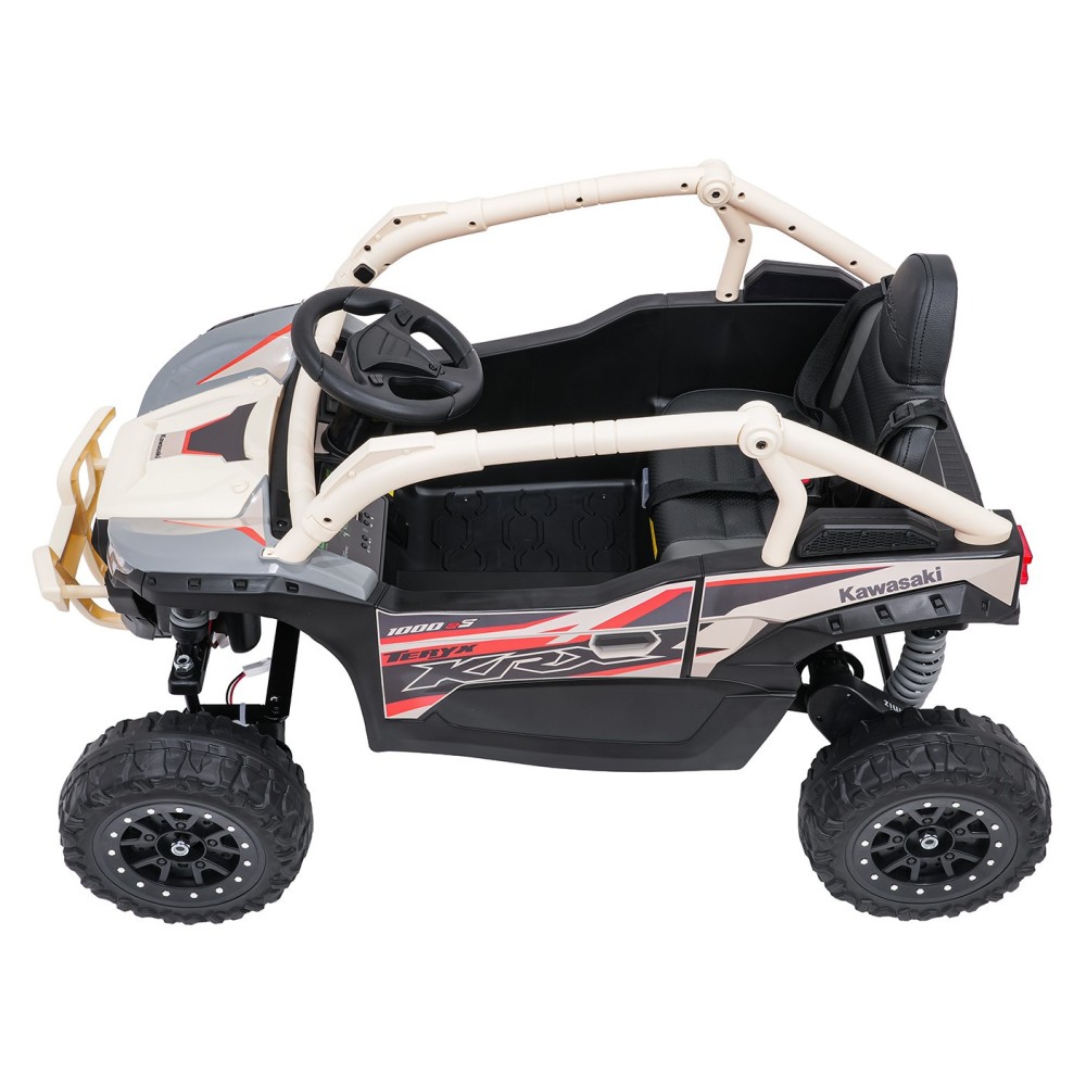 JOKO Elektrické autíčko Buggy Kawasaki TERYX KRX1000, penové kolesá, kožené sedadlo, béžové