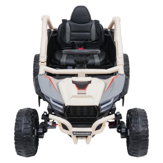 JOKO Elektrické autíčko Buggy Kawasaki TERYX KRX1000, penové kolesá, kožené sedadlo, béžové