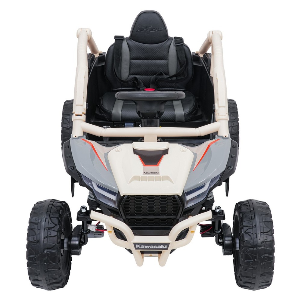 JOKO Elektrické autíčko Buggy Kawasaki TERYX KRX1000, penové kolesá, kožené sedadlo, béžové