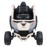 JOKO Elektrické autíčko Buggy Kawasaki TERYX KRX1000, penové kolesá, kožené sedadlo, béžové
