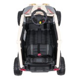 JOKO Elektrické autíčko Buggy Kawasaki TERYX KRX1000, penové kolesá, kožené sedadlo, béžové