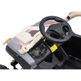 JOKO Elektrické autíčko Buggy Kawasaki TERYX KRX1000, penové kolesá, kožené sedadlo, béžové