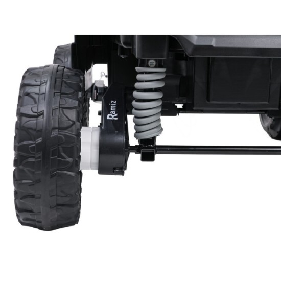 JOKO Elektrické autíčko Buggy Kawasaki TERYX KRX1000, penové kolesá, kožené sedadlo, béžové