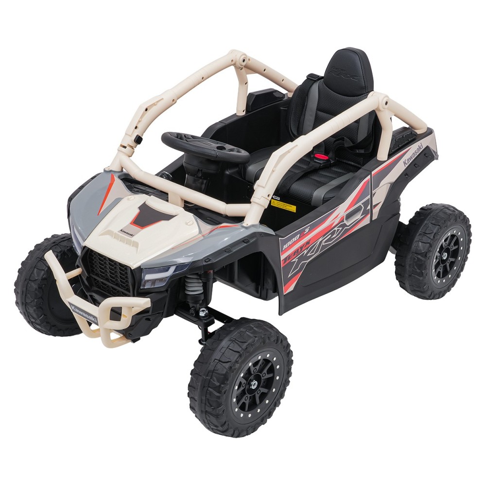 JOKO Elektrické autíčko Buggy Kawasaki TERYX KRX1000, penové kolesá, kožené sedadlo, béžové