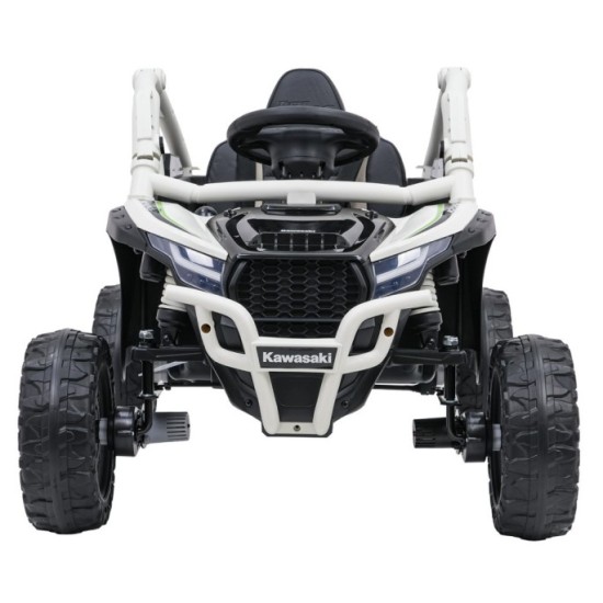 JOKO Elektrické autíčko Buggy Kawasaki TERYX KRX1000 4x4, penové kolesá, kožené sedadlo, sivé