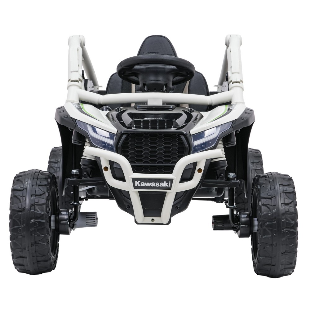 JOKO Elektrické autíčko Buggy Kawasaki TERYX KRX1000 4x4, penové kolesá, kožené sedadlo, sivé