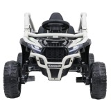 JOKO Elektrické autíčko Buggy Kawasaki TERYX KRX1000 4x4, penové kolesá, kožené sedadlo, sivé