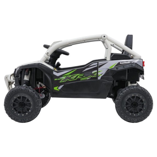 JOKO Elektrické autíčko Buggy Kawasaki TERYX KRX1000 4x4, penové kolesá, kožené sedadlo, sivé