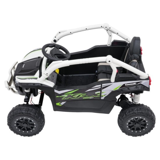 JOKO Elektrické autíčko Buggy Kawasaki TERYX KRX1000 4x4, penové kolesá, kožené sedadlo, sivé
