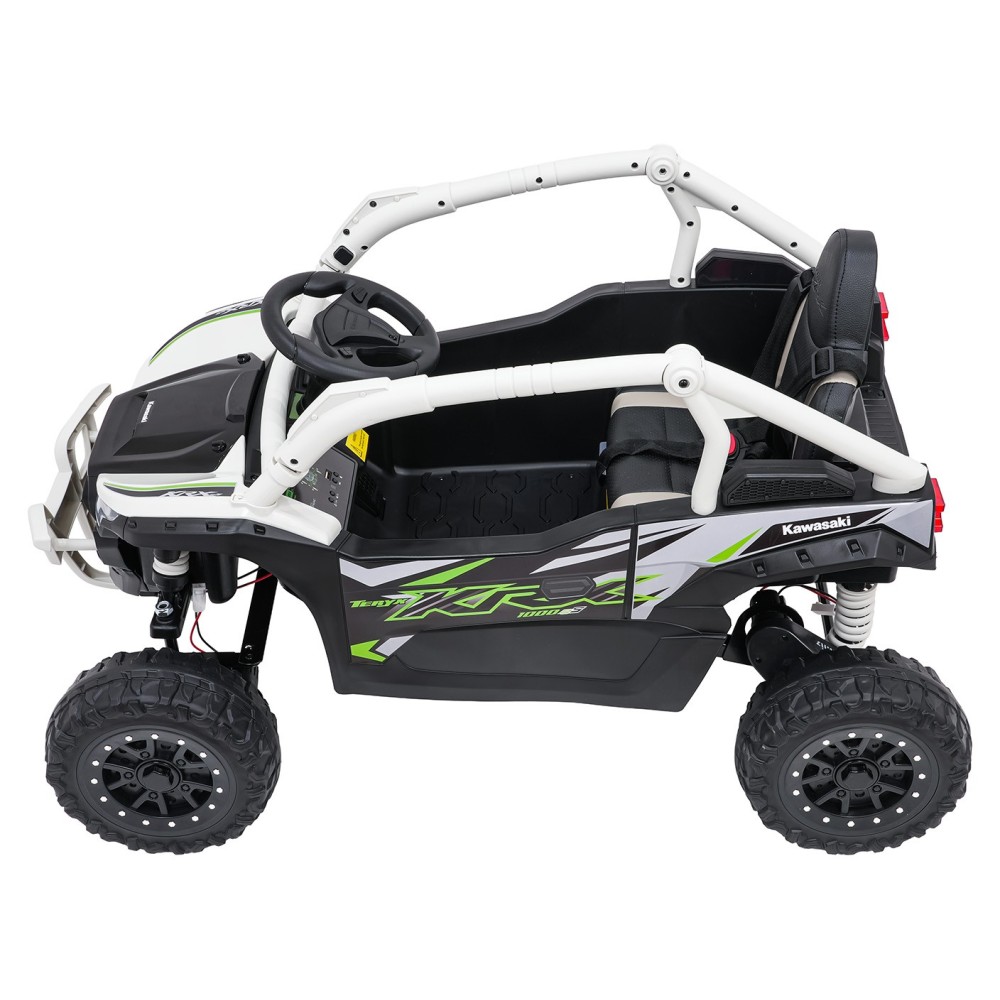 JOKO Elektrické autíčko Buggy Kawasaki TERYX KRX1000 4x4, penové kolesá, kožené sedadlo, sivé