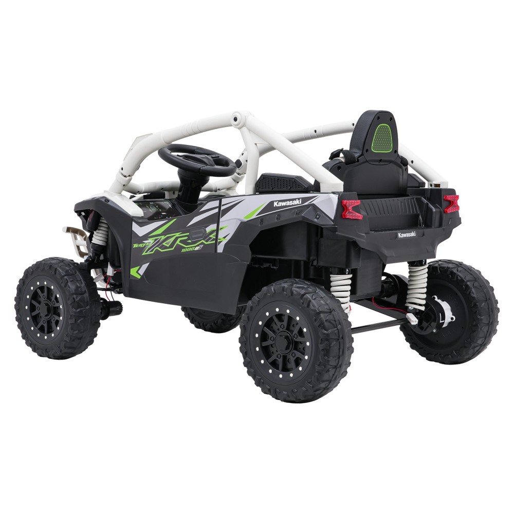 JOKO Elektrické autíčko Buggy Kawasaki TERYX KRX1000 4x4, penové kolesá, kožené sedadlo, sivé