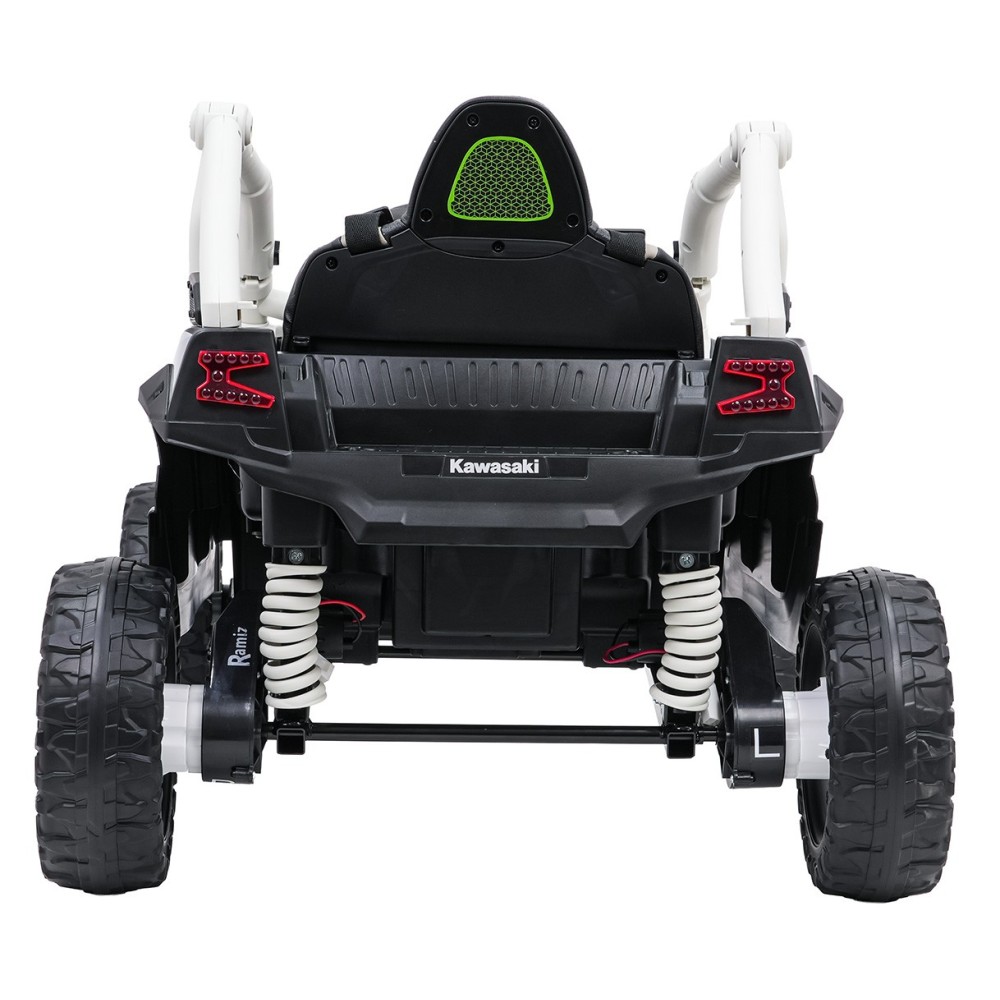 JOKO Elektrické autíčko Buggy Kawasaki TERYX KRX1000 4x4, penové kolesá, kožené sedadlo, sivé