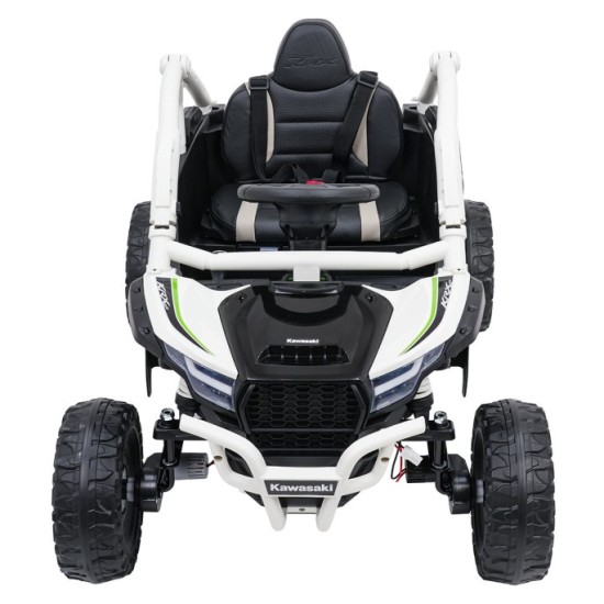 JOKO Elektrické autíčko Buggy Kawasaki TERYX KRX1000 4x4, penové kolesá, kožené sedadlo, sivé