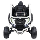 JOKO Elektrické autíčko Buggy Kawasaki TERYX KRX1000 4x4, penové kolesá, kožené sedadlo, sivé