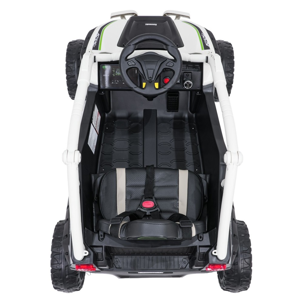 JOKO Elektrické autíčko Buggy Kawasaki TERYX KRX1000 4x4, penové kolesá, kožené sedadlo, sivé