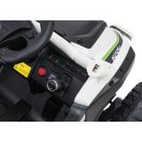 JOKO Elektrické autíčko Buggy Kawasaki TERYX KRX1000 4x4, penové kolesá, kožené sedadlo, sivé