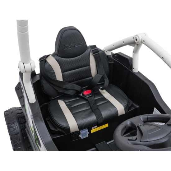 JOKO Elektrické autíčko Buggy Kawasaki TERYX KRX1000 4x4, penové kolesá, kožené sedadlo, sivé