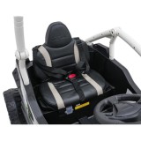JOKO Elektrické autíčko Buggy Kawasaki TERYX KRX1000 4x4, penové kolesá, kožené sedadlo, sivé