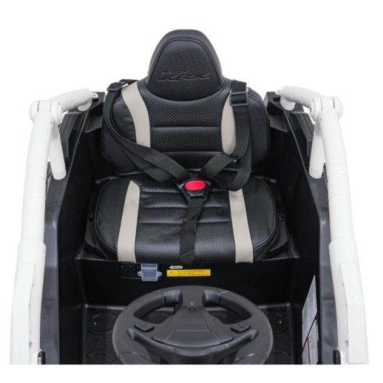 JOKO Elektrické autíčko Buggy Kawasaki TERYX KRX1000 4x4, penové kolesá, kožené sedadlo, sivé