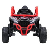 JOKO Elektrické autíčko Buggy Kawasaki TERYX KRX1000 4x4, penové kolesá, kožené sedadlo, červené