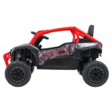 JOKO Elektrické autíčko Buggy Kawasaki TERYX KRX1000 4x4, penové kolesá, kožené sedadlo, červené