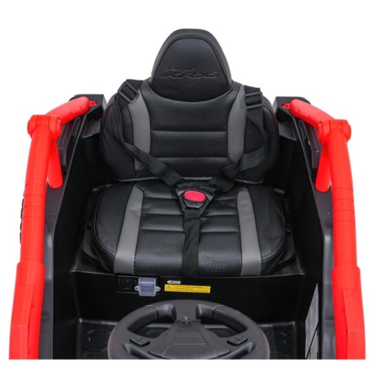 JOKO Elektrické autíčko Buggy Kawasaki TERYX KRX1000 4x4, penové kolesá, kožené sedadlo, červené