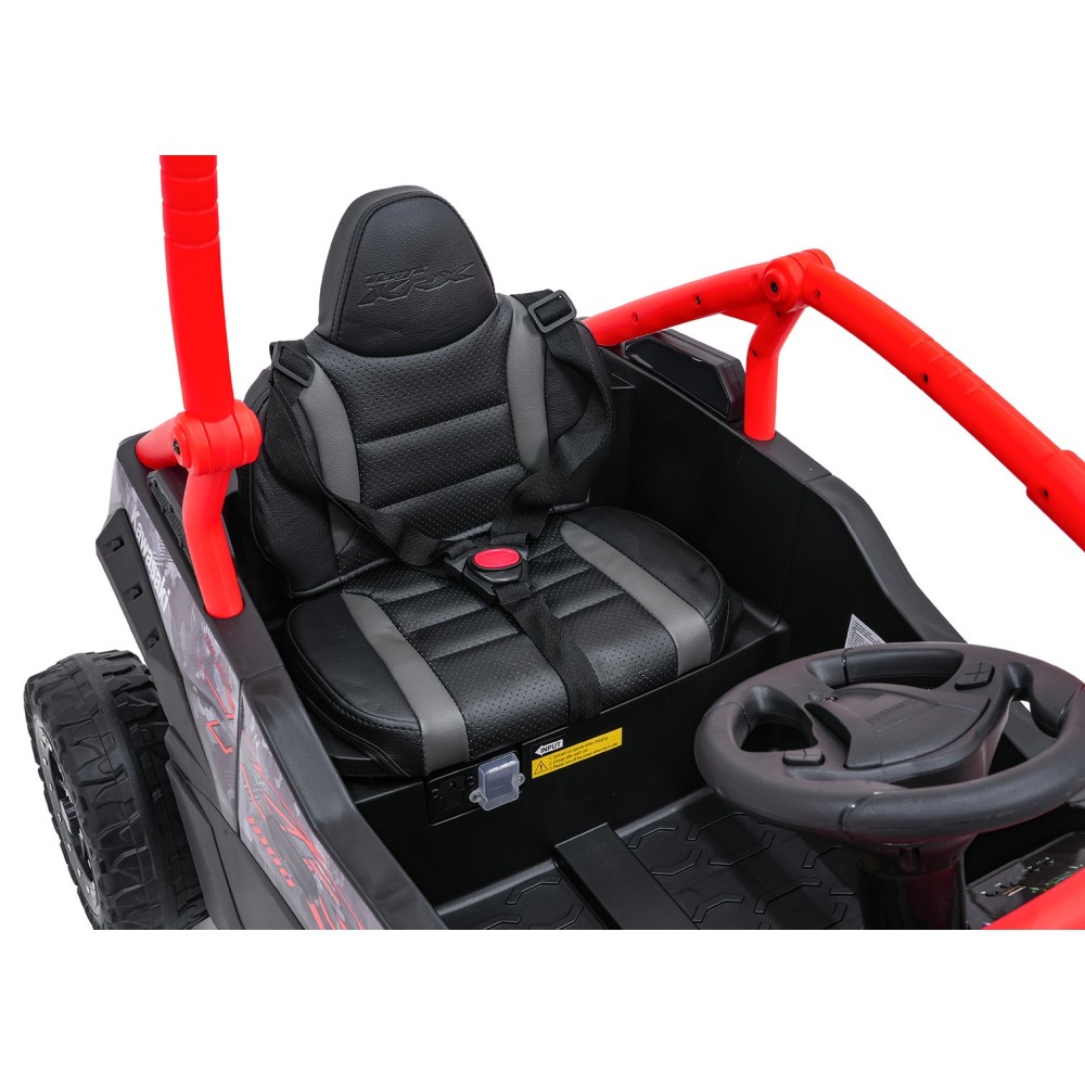 JOKO Elektrické autíčko Buggy Kawasaki TERYX KRX1000 4x4, penové kolesá, kožené sedadlo, červené