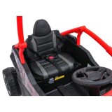 JOKO Elektrické autíčko Buggy Kawasaki TERYX KRX1000 4x4, penové kolesá, kožené sedadlo, červené