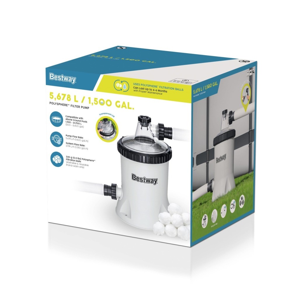 Bestway Bazénová Fitlráacia na filtračné gule 5678 l/h