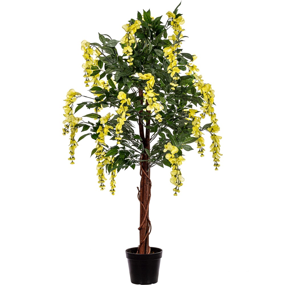 PLANTASIA Umelý strom Vistéria 120 cm, žltá