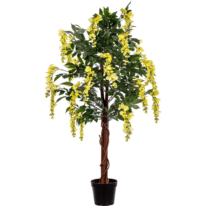 PLANTASIA Umelý strom Vistéria 120 cm, žltá
